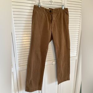 Billy Reid dark khaki/tobacco chinos